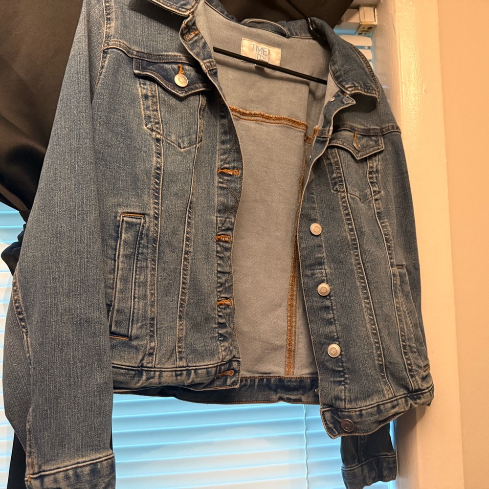 Denim Jacket with Button Details